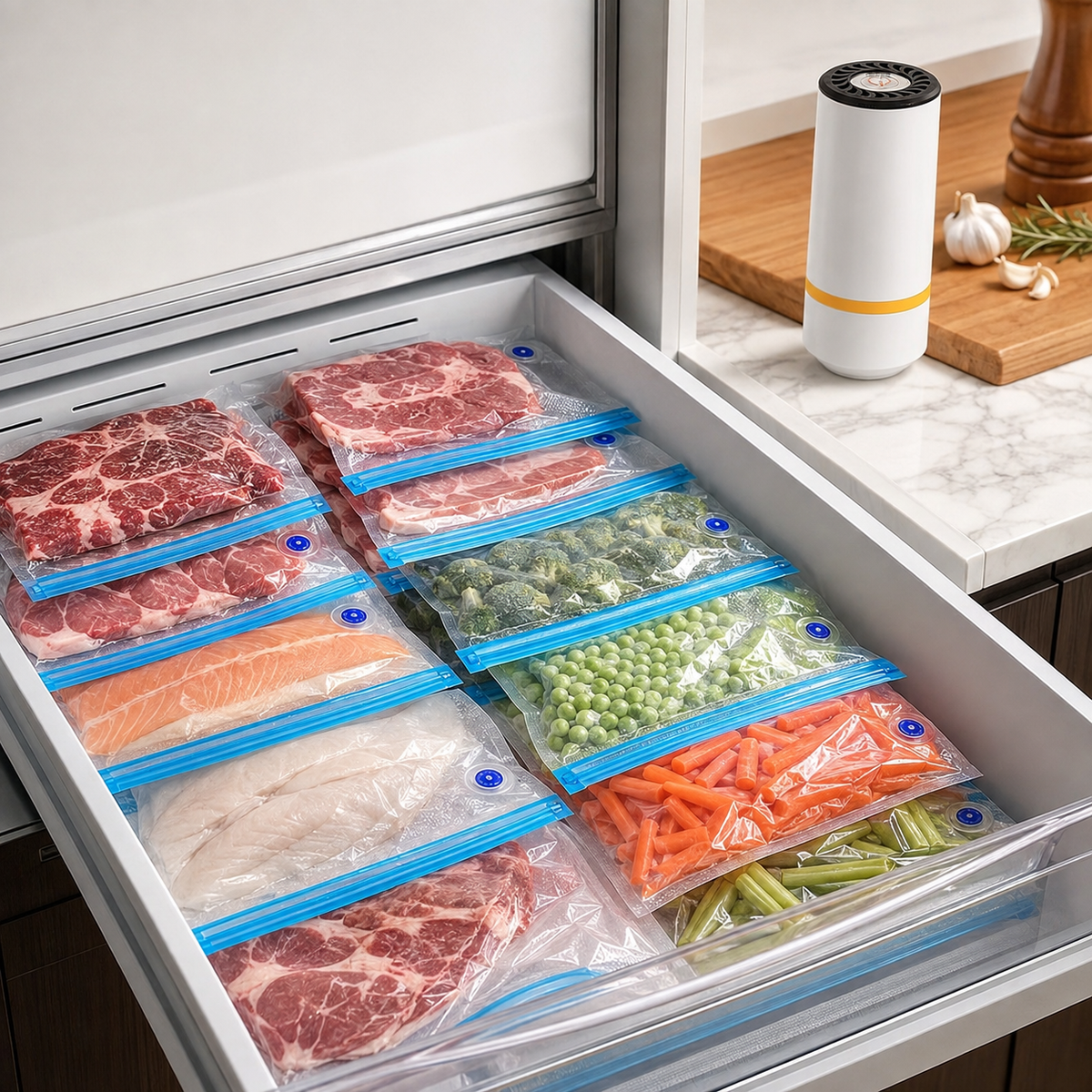 Envasadora al vacío Premium Cheff + bolsas incluidas